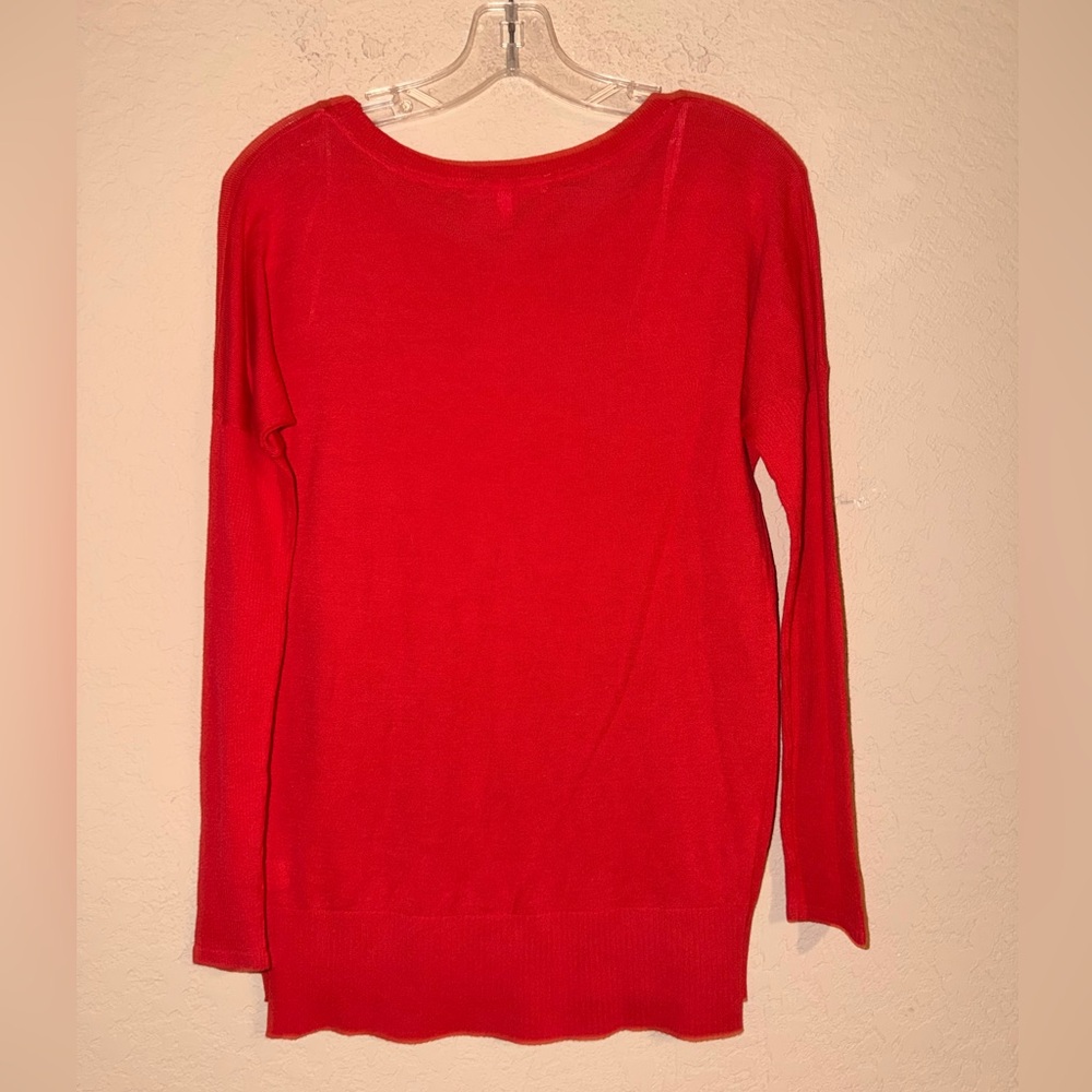 Victoria’s Secret Red Sweater Women’s Size Small Soft Cozy Lightweight Knit - Picture 5 of 7